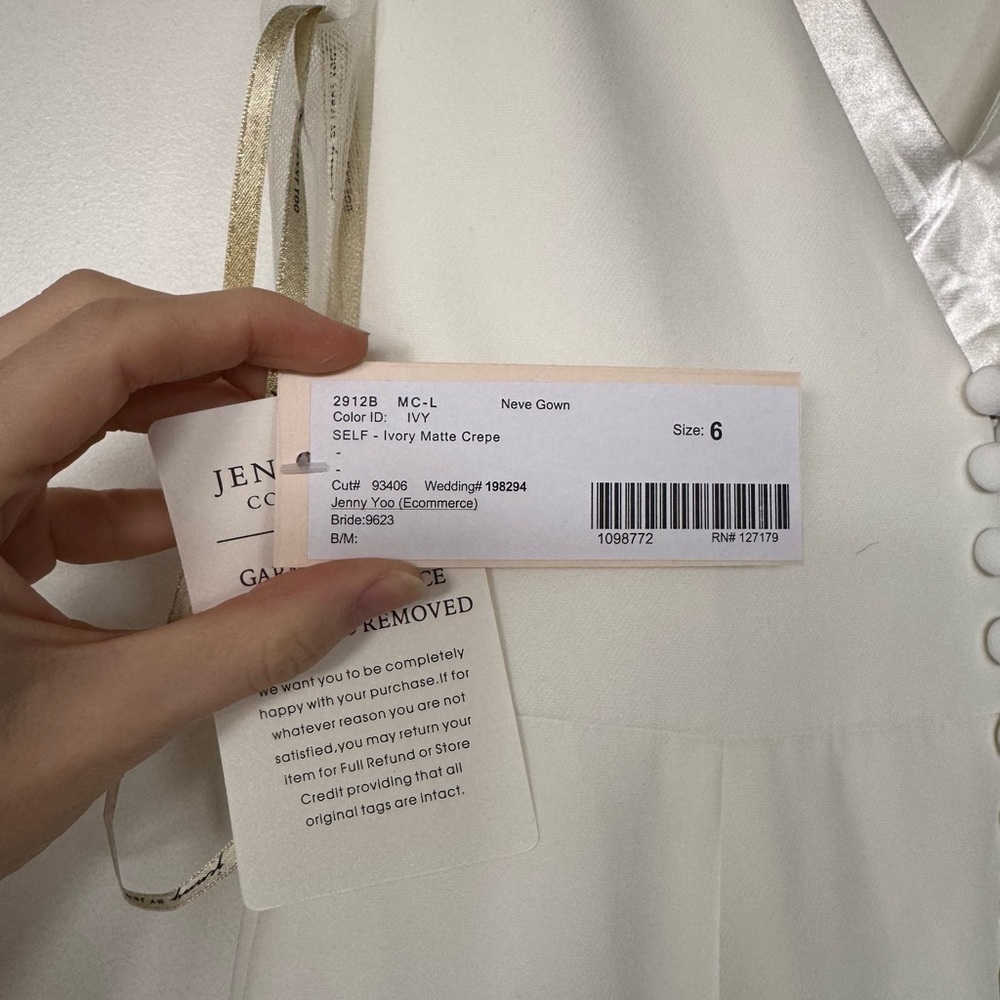 Neve by Jenny Yoo Sleeveless Wedding Gown - Picture 8 of 12
